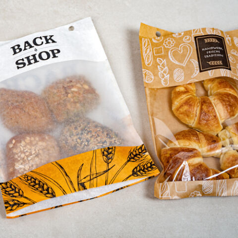 Baker Bag - Papierbeutel mit Pergamin-Sichtfenster
