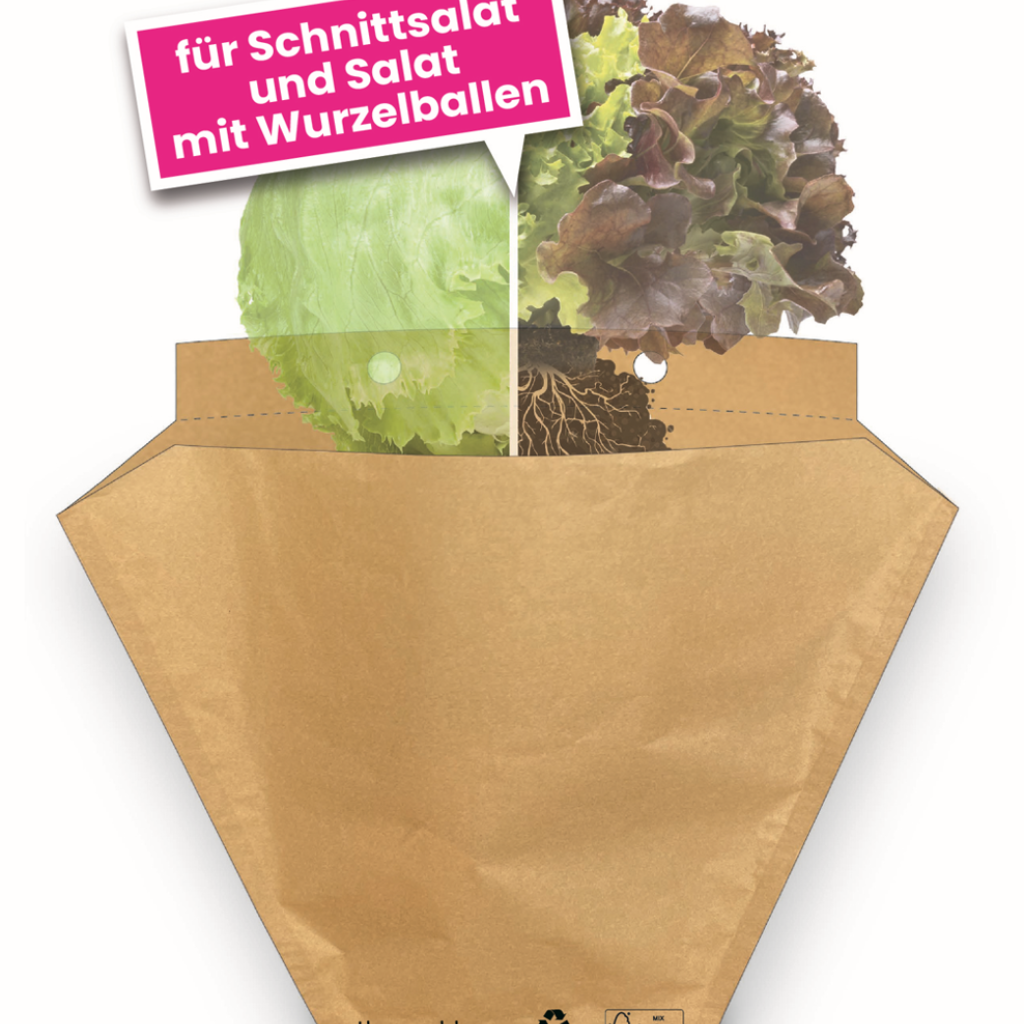 bloom guard Salat für Schnittsalat und Salat mit Wurzelballen von WEBER Verpackungen