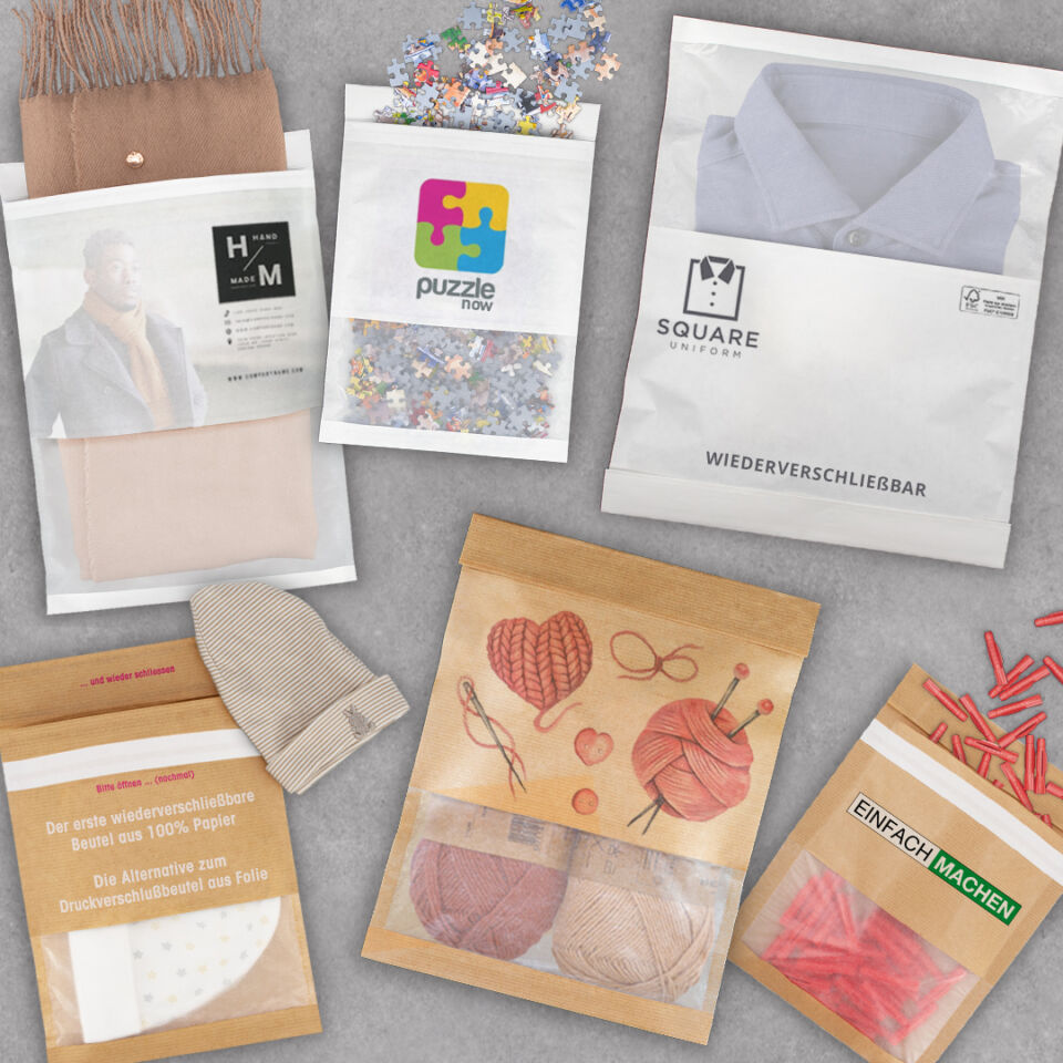 reLoc Bag nachhalttige und wiederverschließbare Beutel aus Papier als Weltneuheit